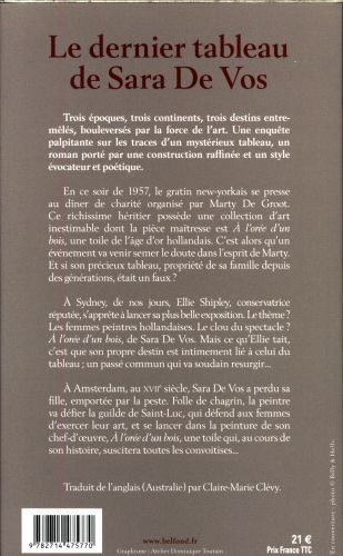 Produktbild: Le dernier tableau de Sara de Vos