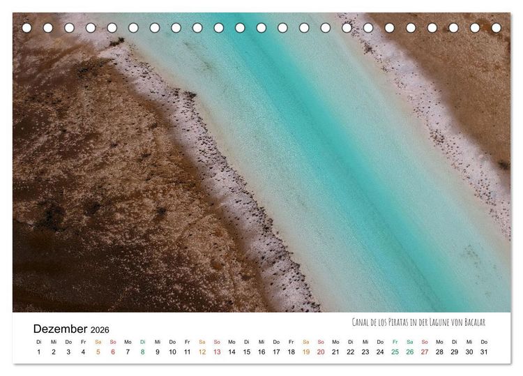 Produktbild: Mexiko aus der Vogelperspektive (Tischkalender 2026 DIN A5 quer), CALVENDO Monatskalender