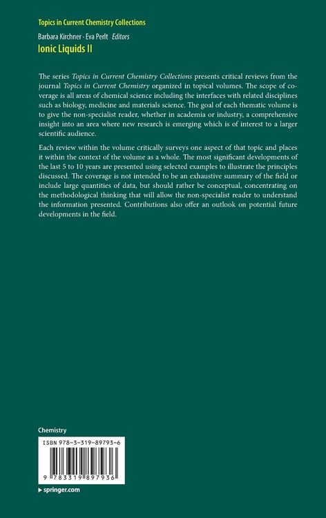 Produktbild: Ionic Liquids II