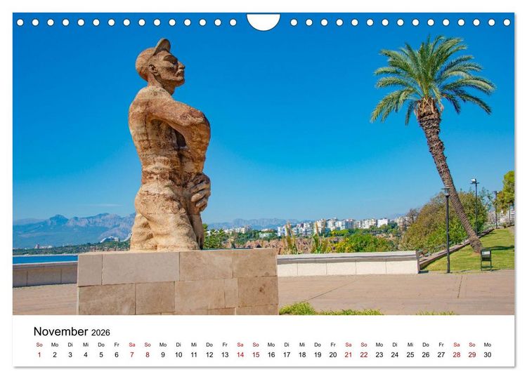 Produktbild: T&uuml;rkei, Antalya: Urlaubsparadies am Mittelmeer (Wandkalender 2026 DIN A4 quer), CALVENDO Monatskalender