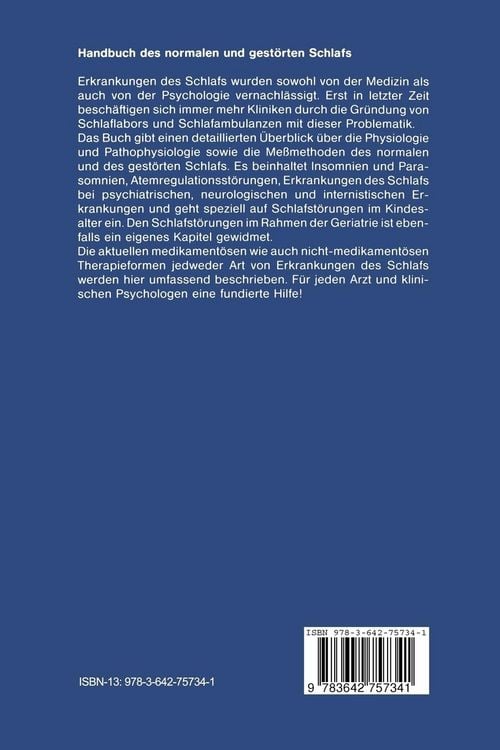 Produktbild: Handbuch des normalen und gest&ouml;rten Schlafs
