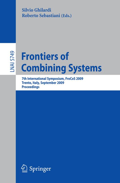 Produktbild: Frontiers of Combining Systems