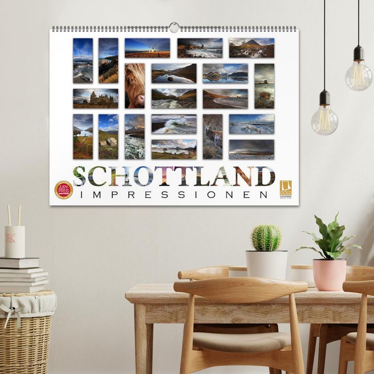 Produktbild: Schottland Impressionen (Wandkalender 2026 DIN A2 quer), CALVENDO Monatskalender