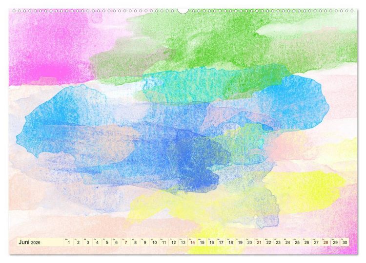 Produktbild: Kreativ-Kalender Aquarell. Bastelkalender zum Selbstgestalten (Wandkalender 2026 DIN A2 quer), CALVENDO Monatskalender