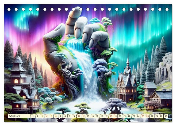 Produktbild: Nature Genesis - The hand of life (Desk Calendar 2026 DIN A5 landscape), CALVENDO 12 Month DeskCalendar