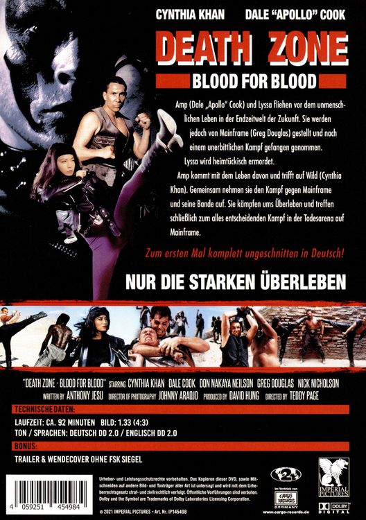 Produktbild: Death Zone - Blood for Blood (uncut)