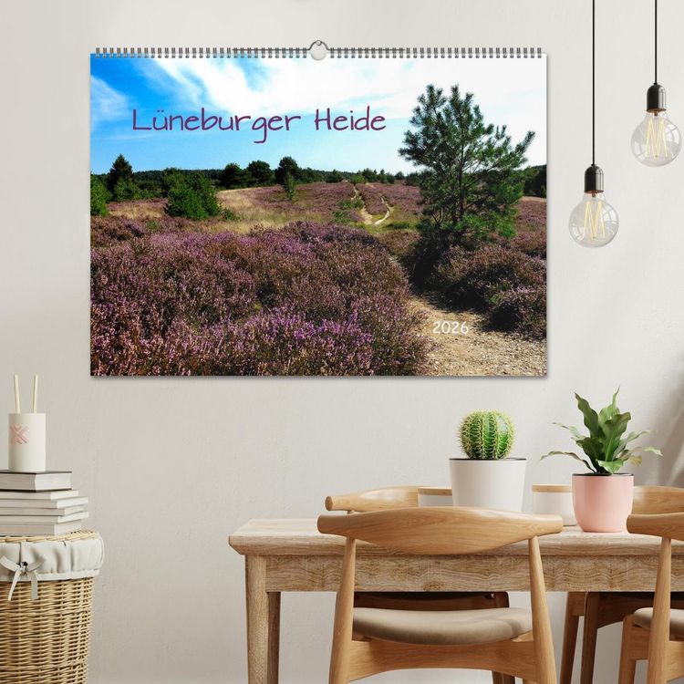 Produktbild: L&uuml;neburger Heide (Wandkalender 2026 DIN A2 quer), CALVENDO Monatskalender