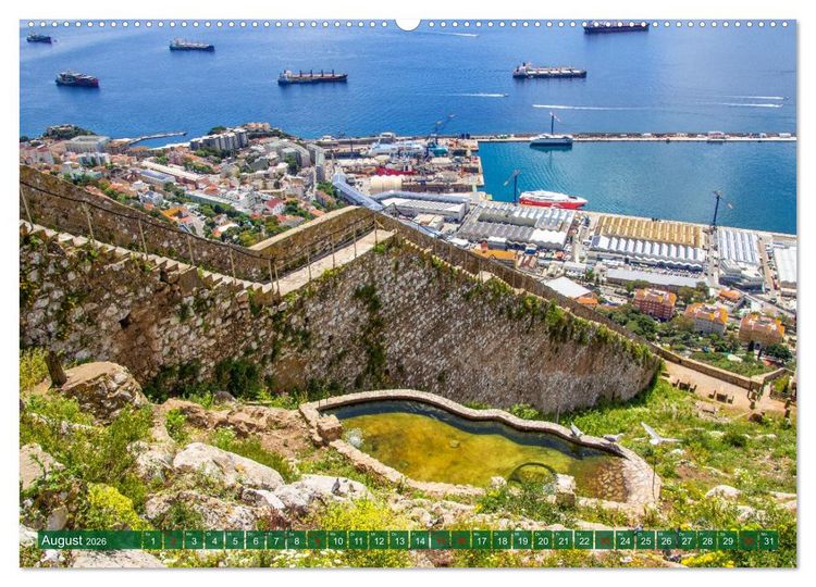 Produktbild: Ein Herz f&uuml;r Gibraltar (hochwertiger Premium Wandkalender 2026 DIN A2 quer), Kunstdruck in Hochglanz