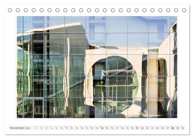 Produktbild: Spiegelnde Fassaden (Tischkalender 2026 DIN A5 quer), CALVENDO Monatskalender