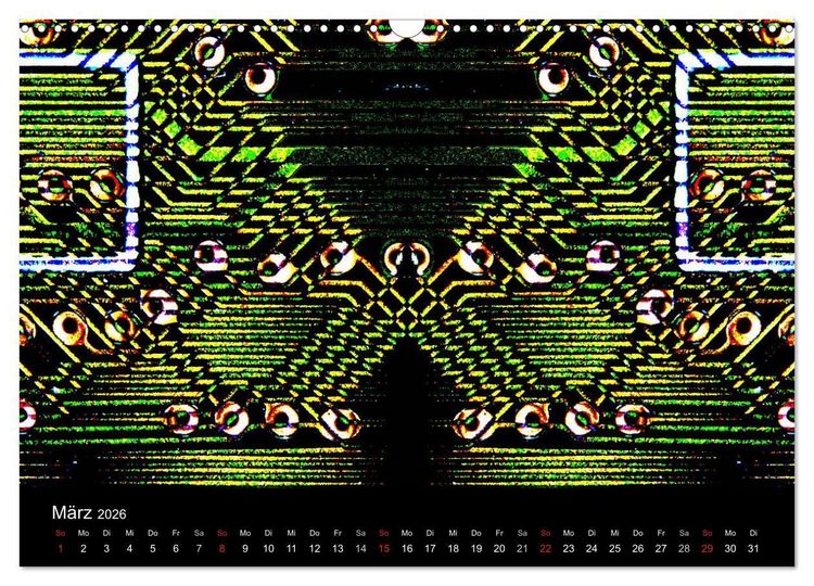 Produktbild: Computer ganz nah (Wandkalender 2026 DIN A3 quer), CALVENDO Monatskalender