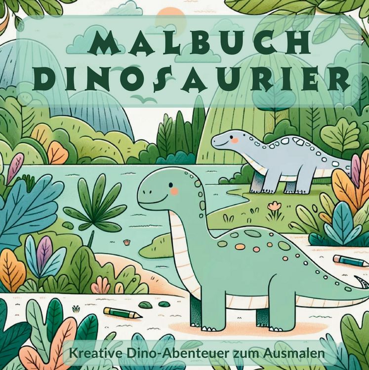 Produktbild: Mein urzeitliches Dinosaurier Malbuch - Kreative und faszinierende Dino - Ausmalvorlagen.