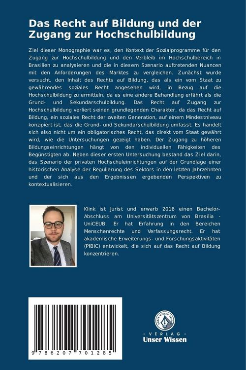 Produktbild: Das Recht auf Bildung und der Zugang zur Hochschulbildung