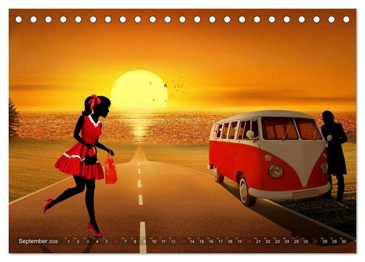 Produktbild: Ladies first by Mausopardia (Tischkalender 2026 DIN A5 quer), CALVENDO Monatskalender
