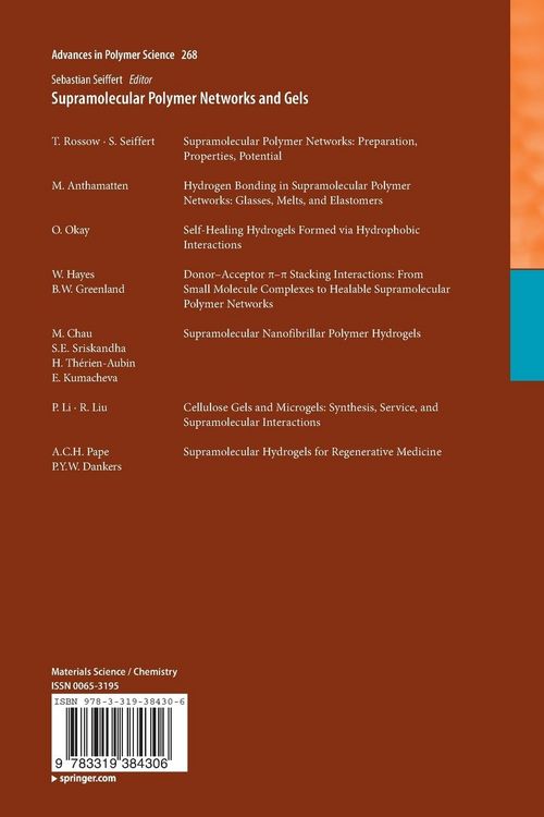 Produktbild: Supramolecular Polymer Networks and Gels