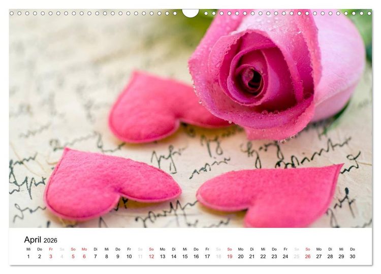 Produktbild: Mein Herz schl&auml;gt pink (Wandkalender 2026 DIN A3 quer), CALVENDO Monatskalender