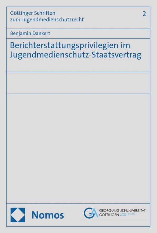 Produktbild: Berichterstattungsprivilegien im Jugendmedienschutz-Staatsvertrag
