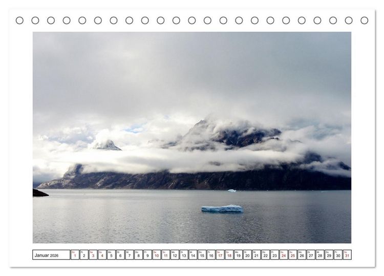 Produktbild: Gr&ouml;nland - eisige Landschaften im Prins Christian Sund (Tischkalender 2026 DIN A5 quer), CALVENDO Monatskalender