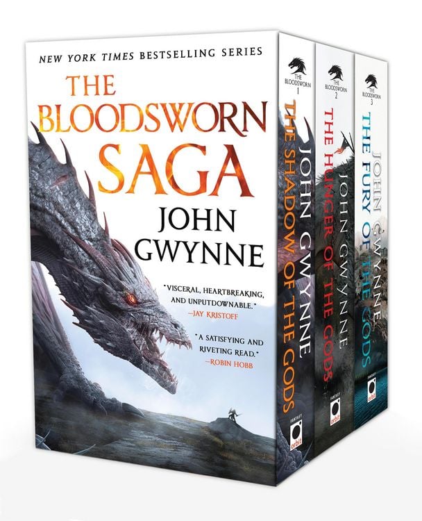 Produktbild: The Bloodsworn Saga Boxed Set: The Shadow of the Gods, the Hunger of the Gods, the Fury of the Gods