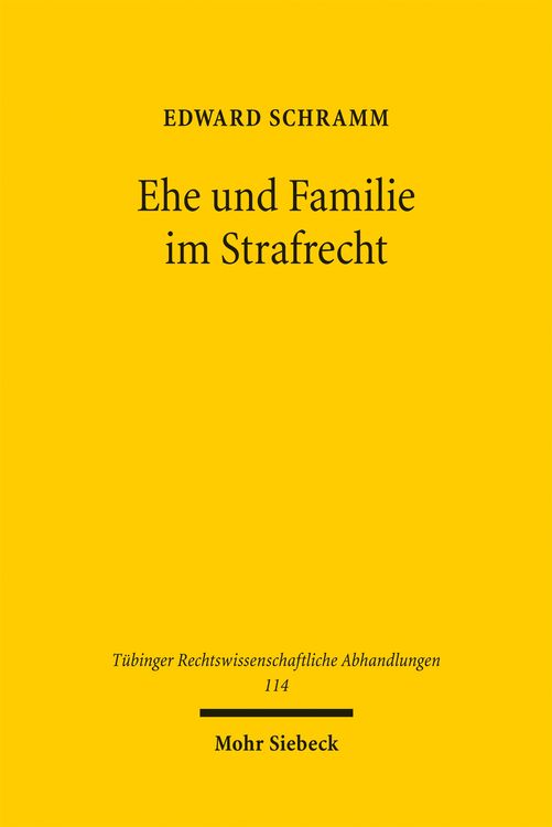 Produktbild: Ehe und Familie im Strafrecht