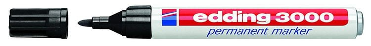 Produktbild: Edding 3000 Permanentmarker, schwarz