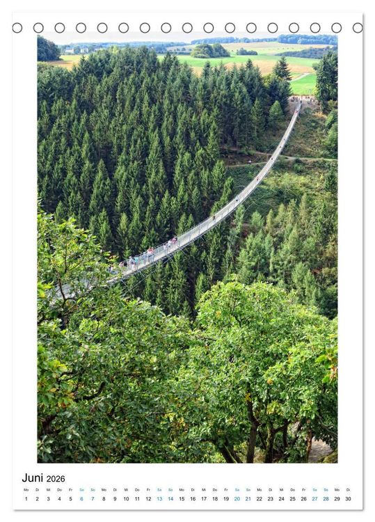 Produktbild: Natur genie&szlig;en - Hunsr&uuml;ck, Mosel und Eifel (Tischkalender 2026 DIN A5 hoch), CALVENDO Monatskalender