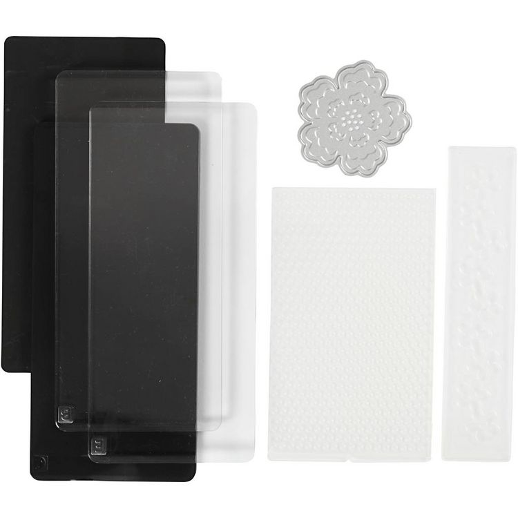 Produktbild: Creativ Company Starter-Set Stanz-/Pr&auml;geger&auml;t, A7, Blatt 74x105 mm, 1 Set