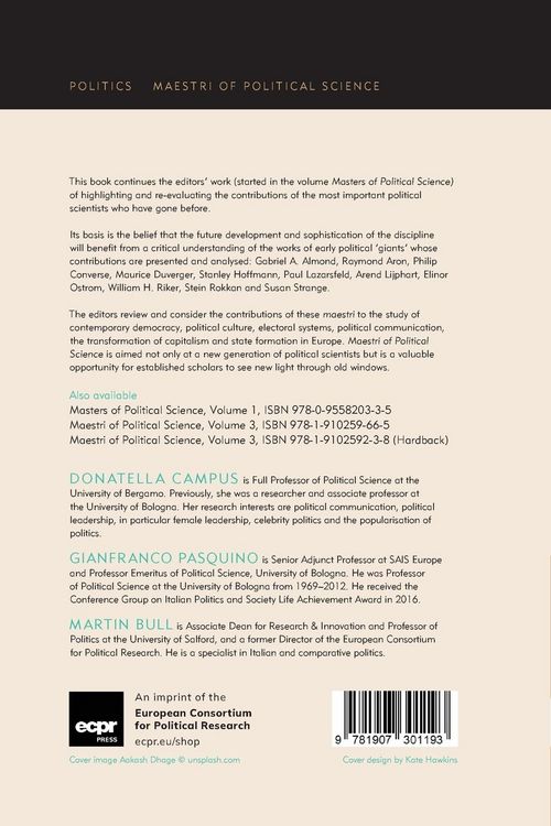 Produktbild: Maestri of Political Science
