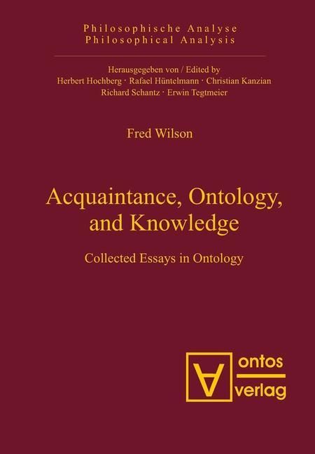 Produktbild: Acquaintance, Ontology, and Knowledge