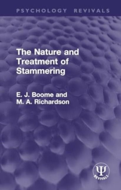 Produktbild: Boome, E: Nature and Treatment of Stammering