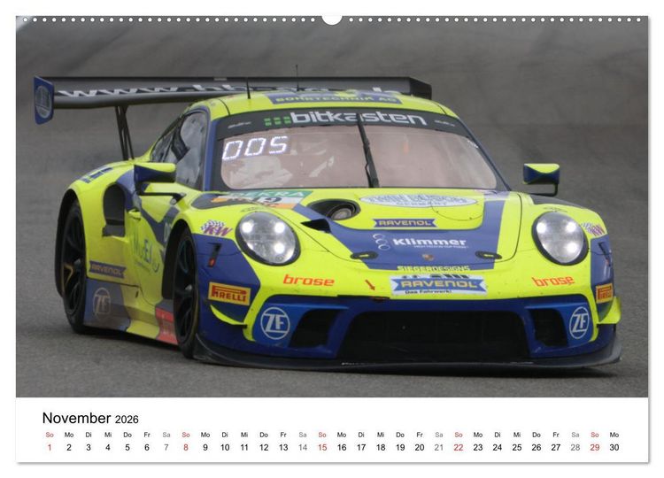 Produktbild: GT Masters (hochwertiger Premium Wandkalender 2026 DIN A2 quer), Kunstdruck in Hochglanz
