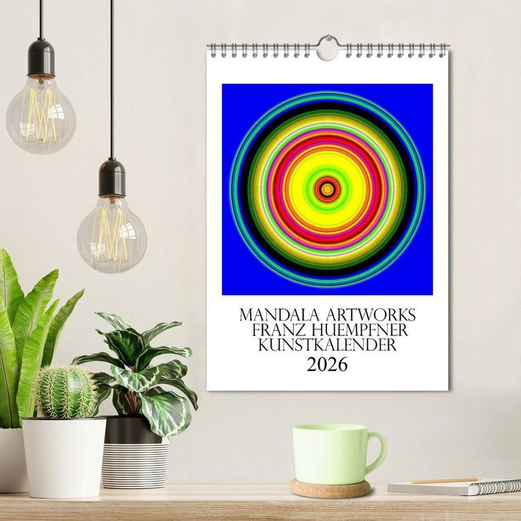 Produktbild: Mandala Artworks - Kunstkalender von Franz Huempfner (Wandkalender 2026 DIN A4 hoch), CALVENDO Monatskalender
