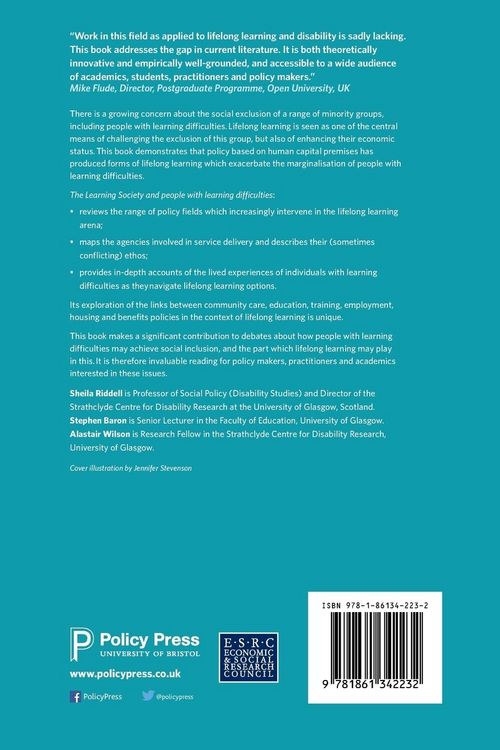 Produktbild: The Learning Society and people with learning difficulties