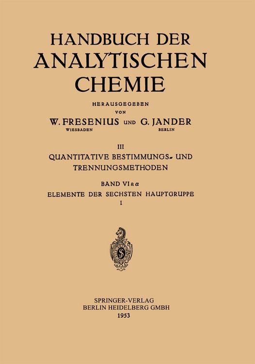 Produktbild: Elemente der Sechsten Hauptgruppe