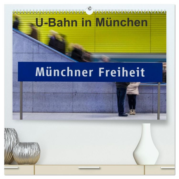 Produktbild: U-Bahn in M&uuml;nchen (hochwertiger Premium Wandkalender 2026 DIN A2 quer), Kunstdruck in Hochglanz