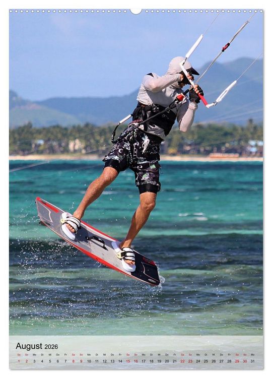 Produktbild: Kitesurfen - Fun pur (Wandkalender 2026 DIN A2 hoch), CALVENDO Monatskalender