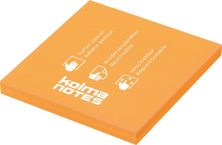 Produktbild: KOLMA&reg; Haftnotizen Notes, neonorange 100 Blatt