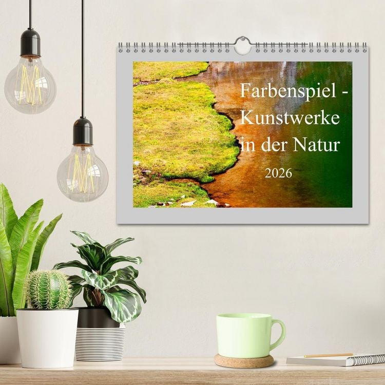 Produktbild: Farbenspiel - Kunstwerke in der Natur 2026 (Wandkalender 2026 DIN A4 quer), CALVENDO Monatskalender