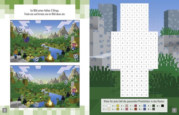 Produktbild: Pixel-Sticker f&uuml;r Minecrafter