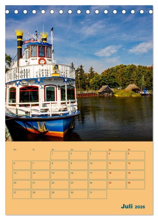 Produktbild: Fischland-Dar&szlig;-Zingst Terminplaner (Tischkalender 2026 DIN A5 hoch), CALVENDO Monatskalender