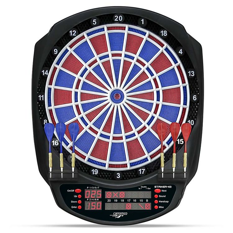 Produktbild: CARROMCO ELEKTRONIK DARTBOARD STRIKER-401, MIT ADAPTER, 2-LOCH ABSTAND