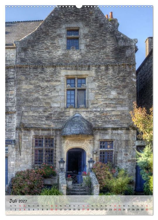 Produktbild: Rochefort-en-Terre. Traumdorf in der Bretagne (hochwertiger Premium Wandkalender 2027 DIN A2 hoch), Kunstdruck in Hochglanz