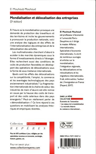 Produktbild: Mondialisation et d&eacute;localisation des entreprises