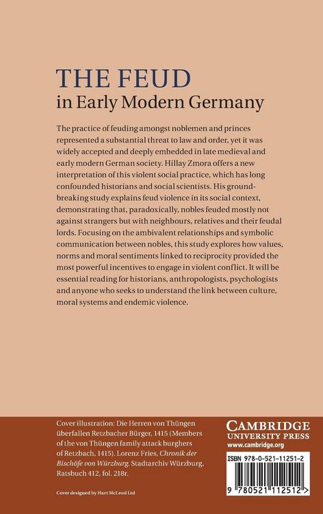 Produktbild: The Feud in Early Modern Germany