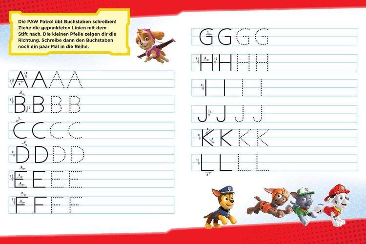 Produktbild: Mein Lernspielheft PAW Patrol Erste Buchstaben