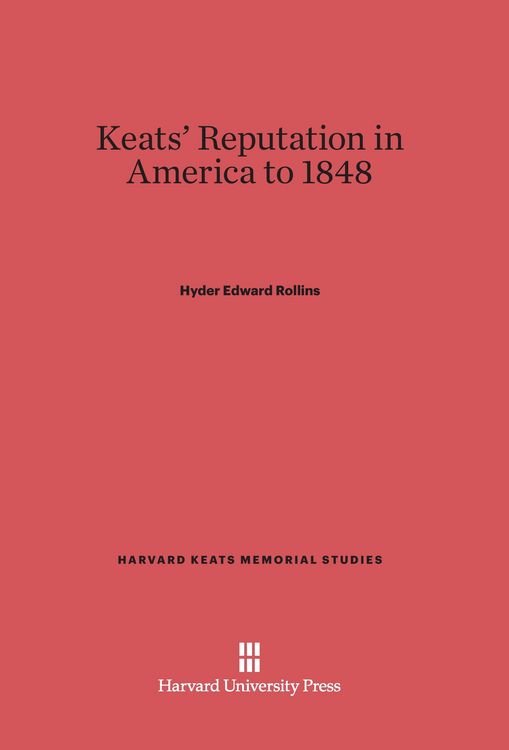 Produktbild: Keats' Reputation in America to 1848