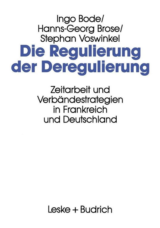 Produktbild: Die Regulierung der Deregulierung