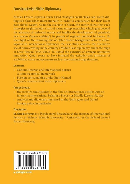 Produktbild: Constructivist Niche Diplomacy