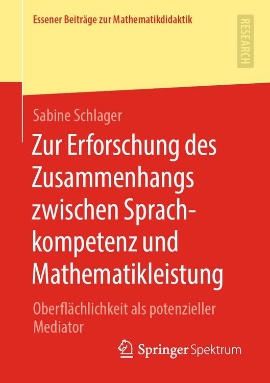 Produktbild: Zur Erforschung des Zusammenhangs zwischen Sprachkompetenz und Mathematikleistung