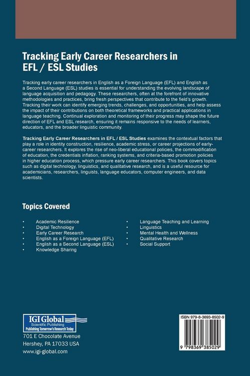 Produktbild: Tracking Early Career Researchers in EFL / ESL Studies