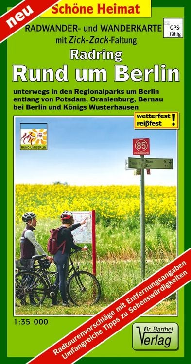Produktbild: Radwander- und Wanderkarte Radring Rund um Berlin
